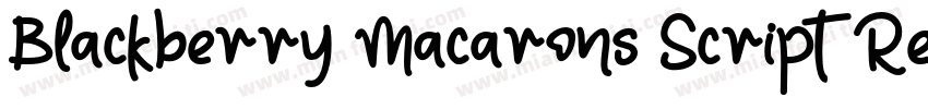 Blackberry Macarons Script Regular字体转换